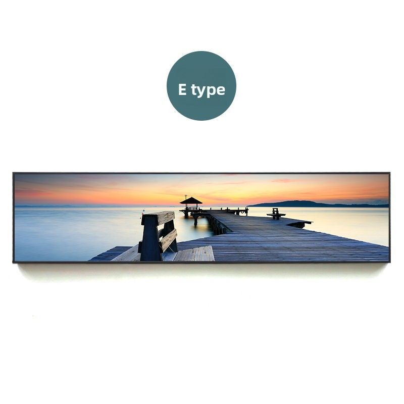 Hotel Naturalny krajobraz Nadmorski Nostalgiczny molo Nocny Nordycki Dekoracyjny Sypialnia Salon Wiszący obraz_voghion.com