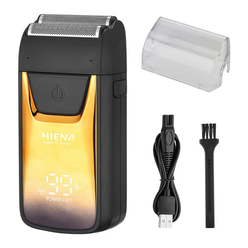 HINENA professionel elektrisk frem- og tilbagegående barbermaskine med tre blade mesh multifunktionel LED LCD-skærm_voghion.com