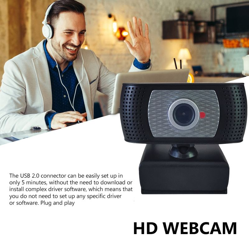 Xinweiqing USB 2.0 720P Webcam Camera Web Cam con microfono per computer desktop portatile_voghion.com