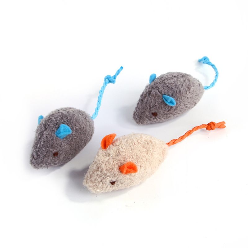 New Product Plush Catnip Mouse Cute Design Cat Interactive Pet Toy_voghion.com