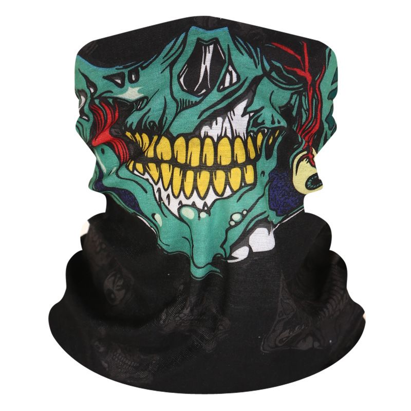 LazyZoom Men Motorcycle Riding Mask Full Outdoor Sun Protection Windproof Dustproof Quick-Dry 3D Helmet Head Cover Neck Gaiter_voghion.com