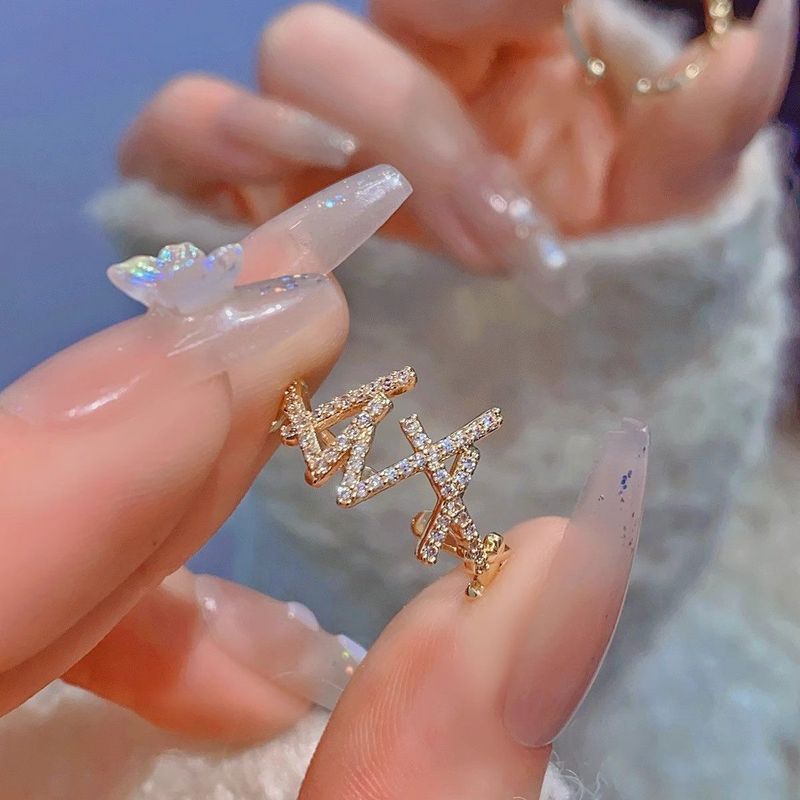 Avautuva ketju, pyöreä hopeinen, puhdas zirkoni, naisten lokerokuvio, etusormi, muodikas ja hieno kerrostettu kuvio, sormi,_voghion.com