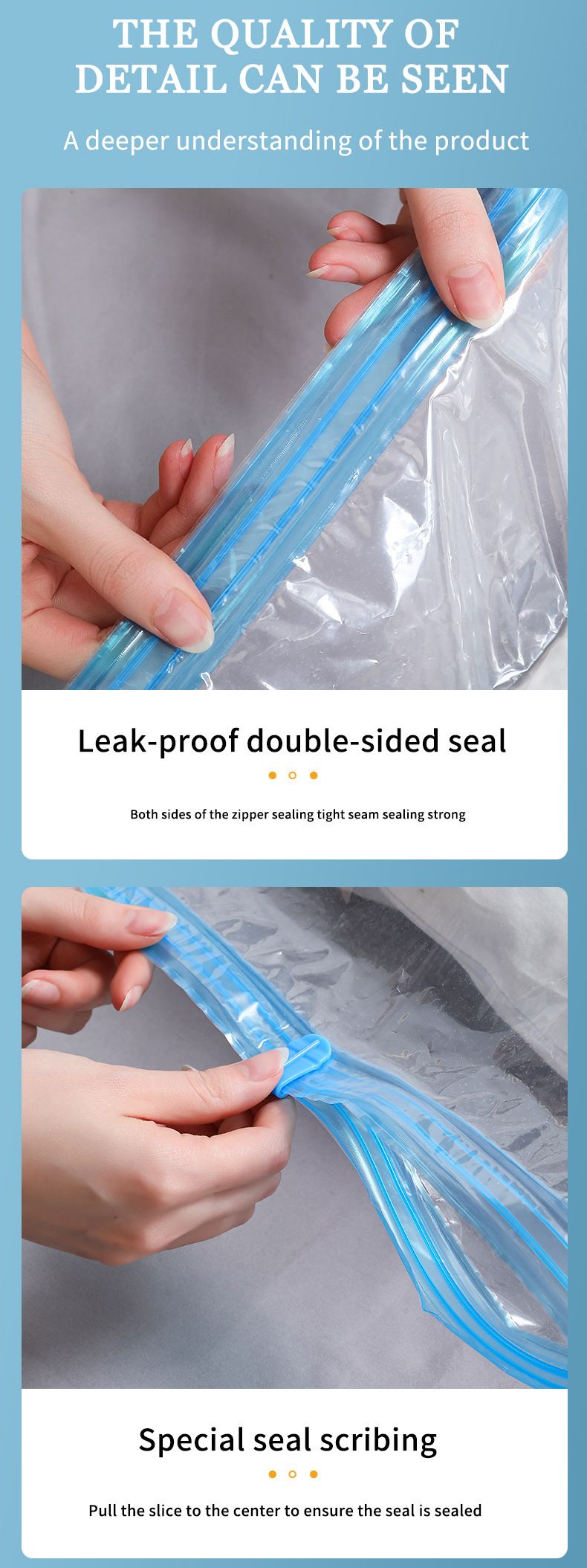 Sacchetti sottovuoto Sure per vestiti e biancheria da letto - Sacchetti di compressione trasparenti extra spessi con pompa manuale, organizer salvaspazio per guardaroba stagionale_voghion.com