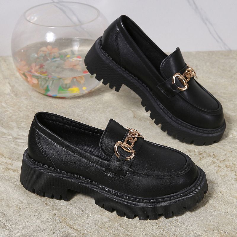 Stylish Women's New Platform Slip-on Loafers_voghion.com