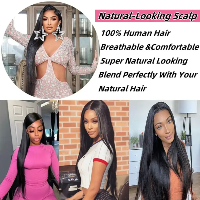 13x4 HD Transparante Lace Front Menselijk Haar Pruiken voor Vrouwen Braziliaans Maagdelijk Menselijk Haar_voghion.com