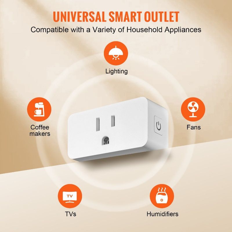 4 Scheduled Outlet Remote Control Pack Voice Plug Smart_voghion.com
