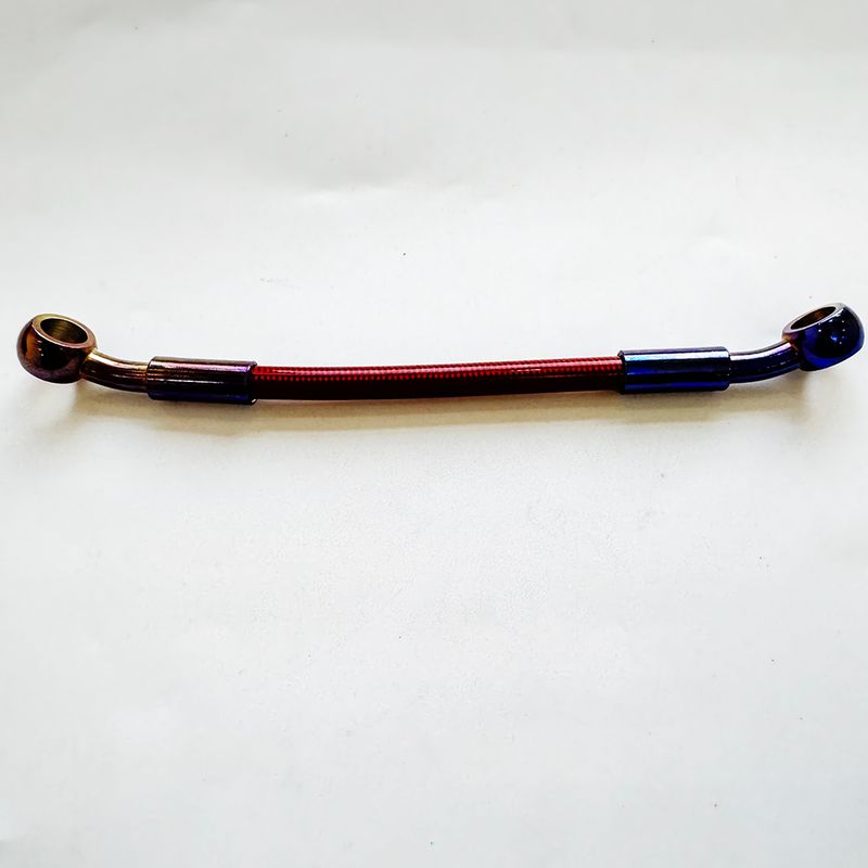 Tubo de óleo hidráulico universal para motocicleta AN3 vermelho 10CM-500CM mangueira de freio de titânio comprimento da junta pode ser personalizado_voghion.com