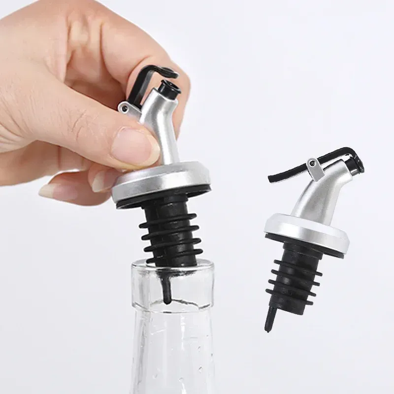 Leak-Proof Wine Bottle Pourer Set - Olive Oil Spout Stopper Dispenser Bar Tools 1/5pcs_voghion.com