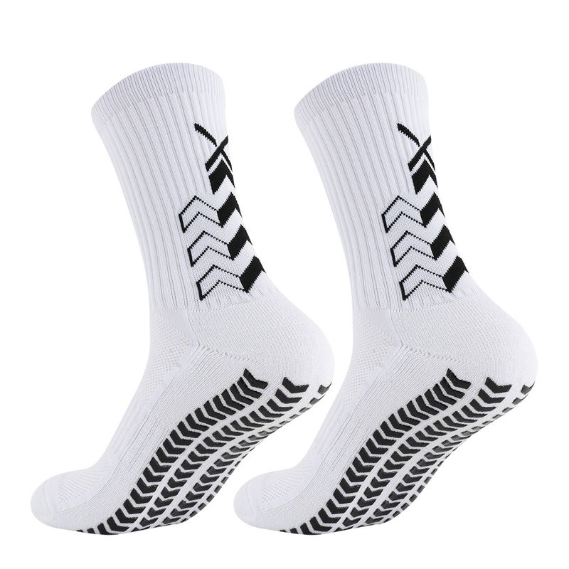 Conjunto de combinación de calcetines de fútbol con pegamento antideslizante para hombres y mujeres adultos, protectores de piernas y correas para calcetines_voghion.com