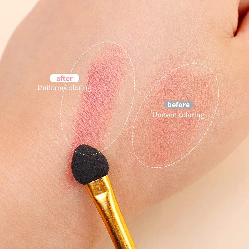 Dupla cabeça 1 pçs maquiagem b ferramentas sombra delineador blush compõem beleza cosméticos b ultra macio sombra de olho exuberante eauty_voghion.com