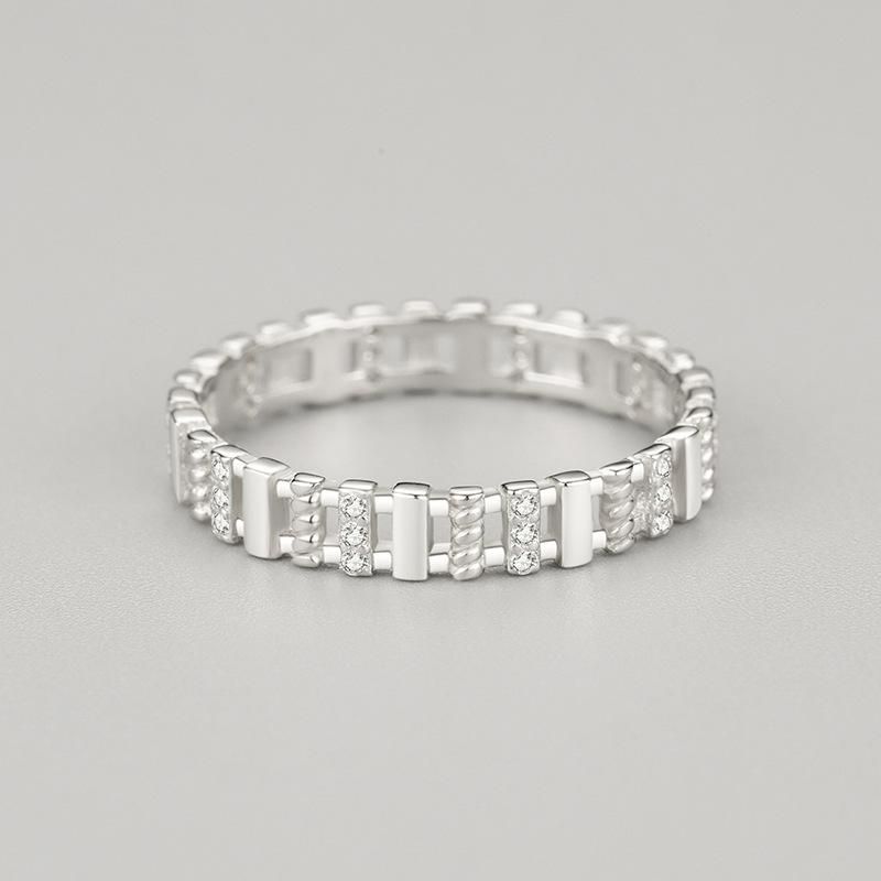 Tancise Anello in argento con zirconi classici Gioielli da donna Promessa di nozze Regalo per feste_voghion.com