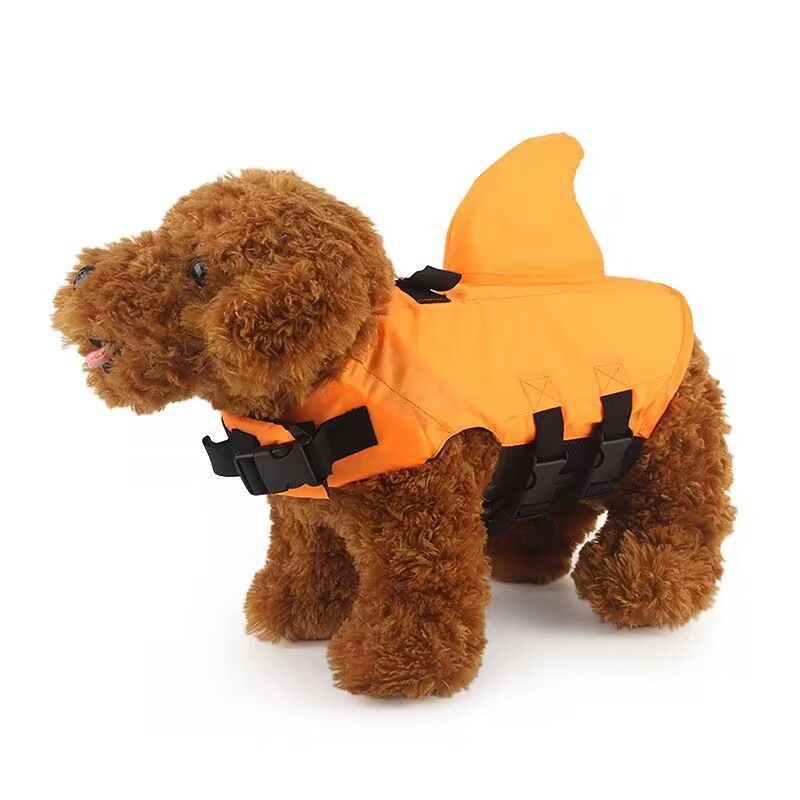 Gilet de sauvetage tendance pour animaux de compagnie, motif aileron de requin, pour chiens de grande, moyenne et petite taille, offre spéciale, été_voghion.com