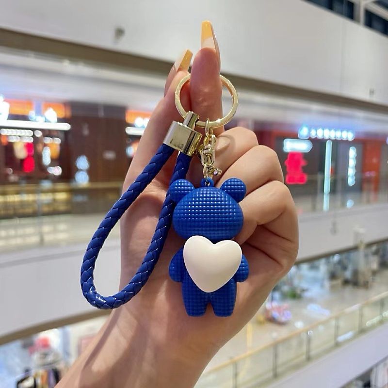 Peluche a forma di orso da abbracciare, per bambine, ciondolo carino con squisita celebrità di Internet, decorazione per zaino, portachiavi per auto_voghion.com