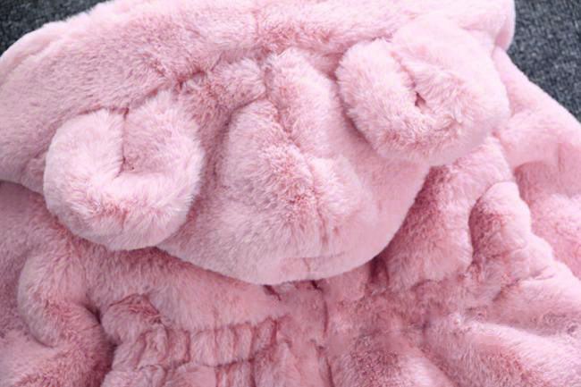 Abbigliamento per bambini Cappotto in pelliccia sintetica per bambini, spesso, taglia piccola e media, stile coreano, cappotto in pelliccia sintetica per bambine, cappotto in cotone per neonati_voghion.com