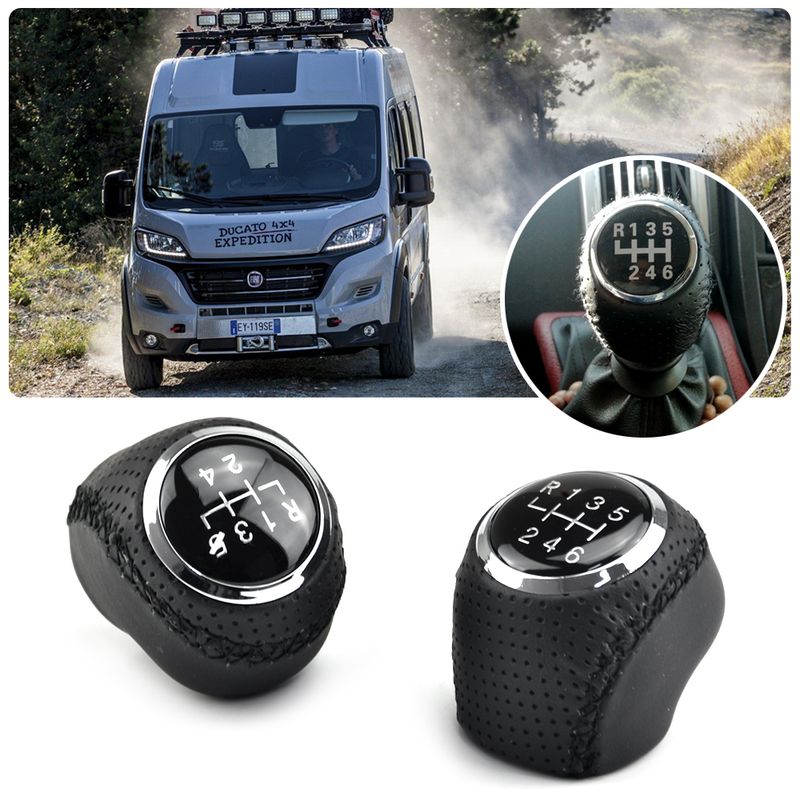 Fo Citoen Jumpe Relay Peugeot Boxe Fiat Ducato 2002-2014 5 6 Speed Manual Ca Shifte Boot Gea Shift Knob Head_voghion.com