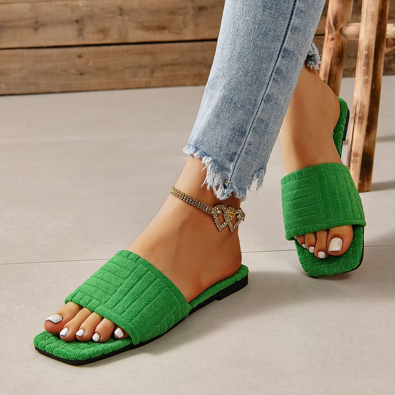 Sommertøfler Dame Flate Luksus Utendørs Strandflip-flops Damesandaler Trend Merkedesign Slides Sko Dame 2024 Stor Størrelse 43_voghion.com