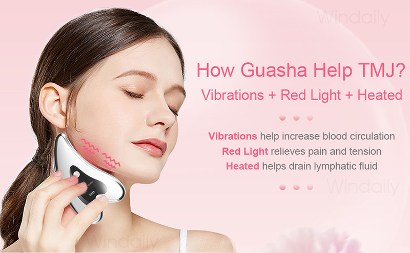 Estimulador Facial eléctrico Gua Sha 4 en 1, herramientas de raspado Facial con vibraciones calentadas, antiarrugas, doble mentón, moda facial_voghion.com