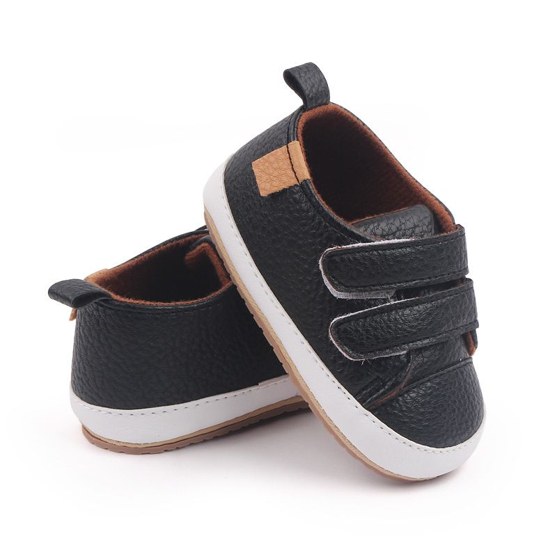 Mère et enfants printemps et automne chaussures bébé 3-6-12 mois bébé double Velcro chaussures enfant en bas âge chaussures bébé M22-13_voghion.com