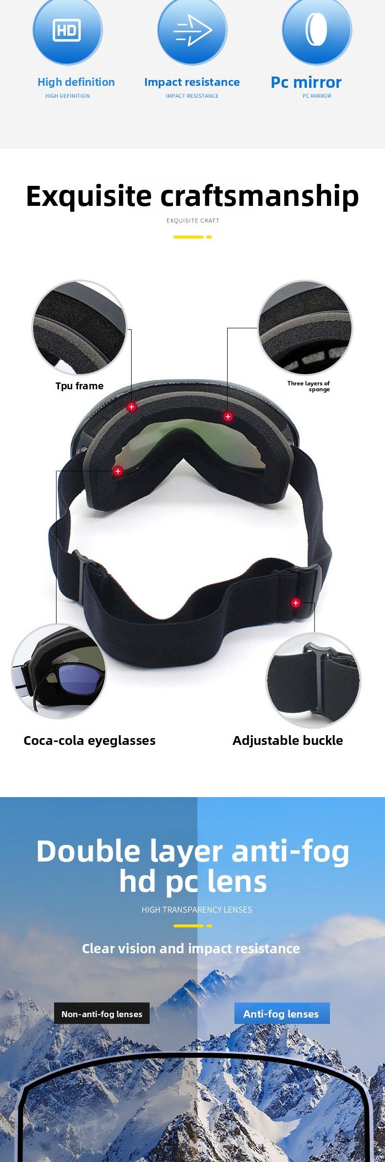2025 New Spherical Goggles Double Layer Anti-Fog Unisex Outdoor Ski Glasses_voghion.com
