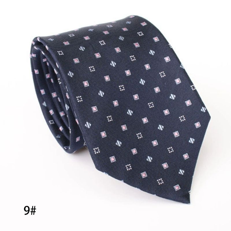 Cravatta da uomo nuova in jacquard fatto a mano con motivo a righe tinta unita 8C Arrow_voghion.com