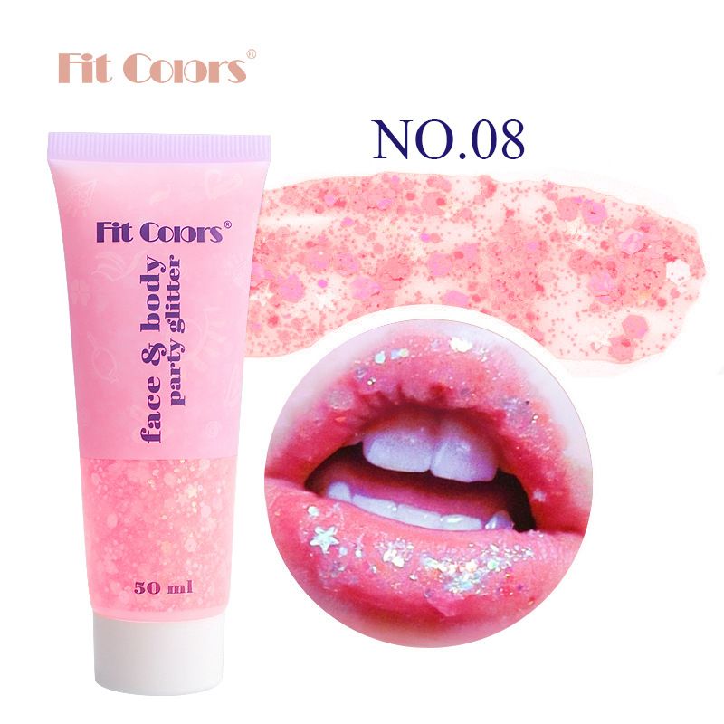 Fit Colors Gel Mermaid Scale Viso Corpo Labbra Glitter Ombretto Iridescente Scintillante Trucco da Palcoscenico_voghion.com
