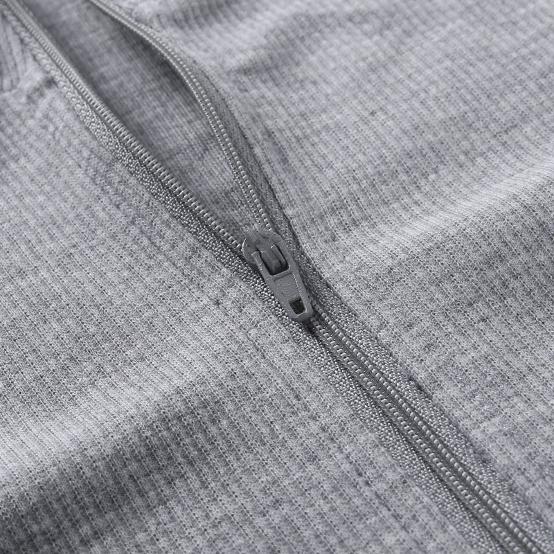 Women's solid color long sleeve T-shirt_voghion.com