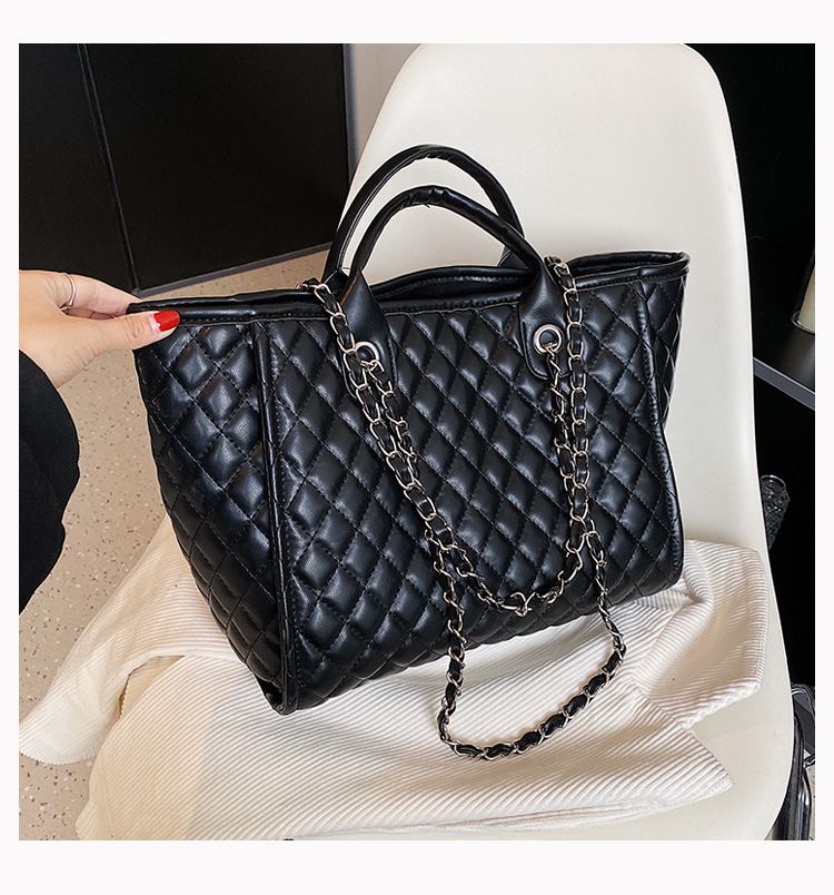 Women's Handbag Diamond Gott Bag Women's Large Capacity Tote Chain Bag Shoulder Bag_voghion.com