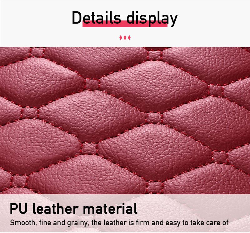 Universal Covers PU Leather Car Seat Cushions Four Seasons Breathable Mats Front/Back Seats Protective Pads Auto Goods_voghion.com