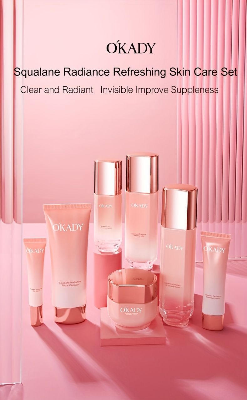 High Concentration Plant-Based Squalane Skincare Gift Set 8-piece, Sodium Hyaluronate, Reduce The Look Of Wrinkles,_voghion.com
