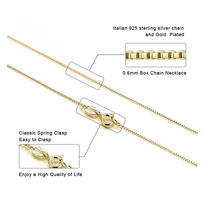 Pronta consegna ORSA JEWELS Collana con catena a maglie in argento placcato oro rosa/oro Collane con ciondolo SC07-G_voghion.com