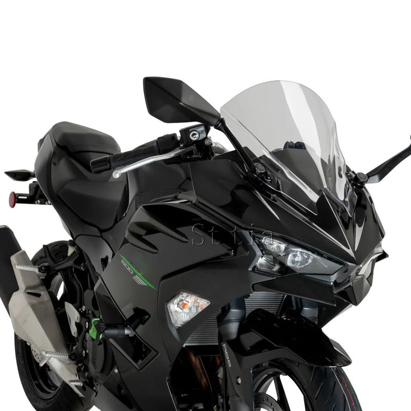 Kawasaki Ninja 500 SE 2024 2025 NINJA500 Motosiklet Ön Cam Rüzgar Deflektörleri Çift Kabarcıklı Ön Cam Siperi_voghion.com