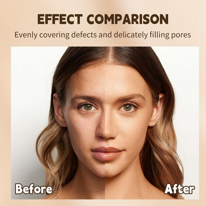 Gesichtsgrundierung Concealer Feuchtigkeitsspendende Flüssiggrundierung 30 ml Langanhaltende aufhellende leichte Grundierungscreme Kleine Taille_voghion.com