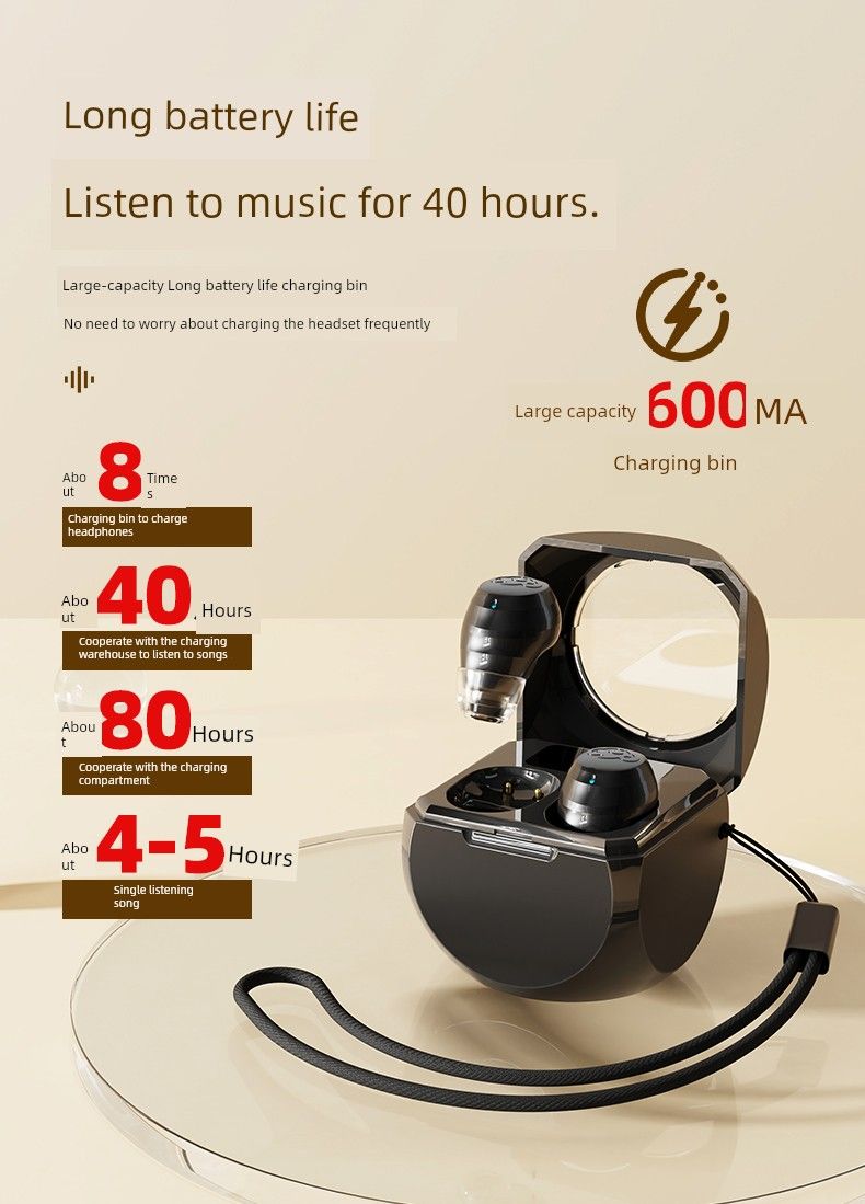 Wireless Binaural Mini Ultra Small Bluetooth Headset Bass Stereo Sleep Noise Reduction Android Phone Universal_voghion.com