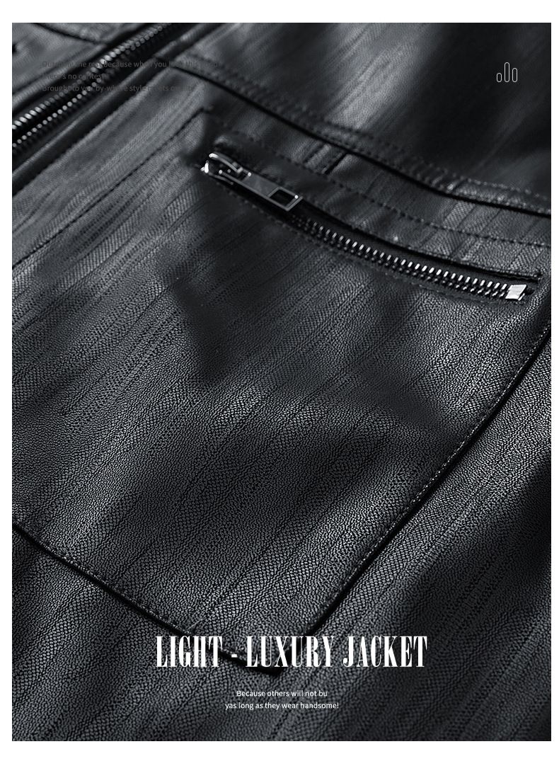 Herren-Retro-Harrington-Jacke – Vintage-Bomberjacke aus PU-Leder mit Stehkragen (M-3XL, entspannte Passform, leicht, Oliv/Schwarz/Hellbraun)_voghion.com