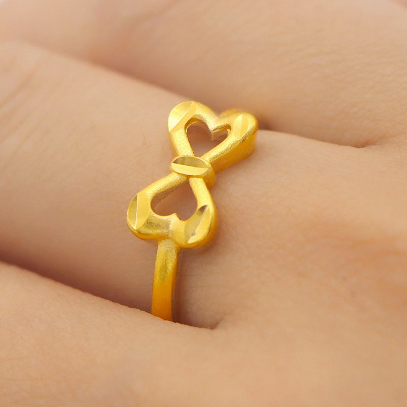 Vietnamese Sand Gold Women, Plated In Monotonous Color, With An Open Mouth Ring That Remains Colorfast For A Long Time._voghion.com