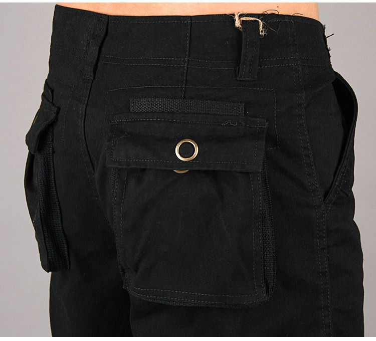 Men's clothing baggy multi-pocket casual pants outdoor cotton overalls_voghion.com