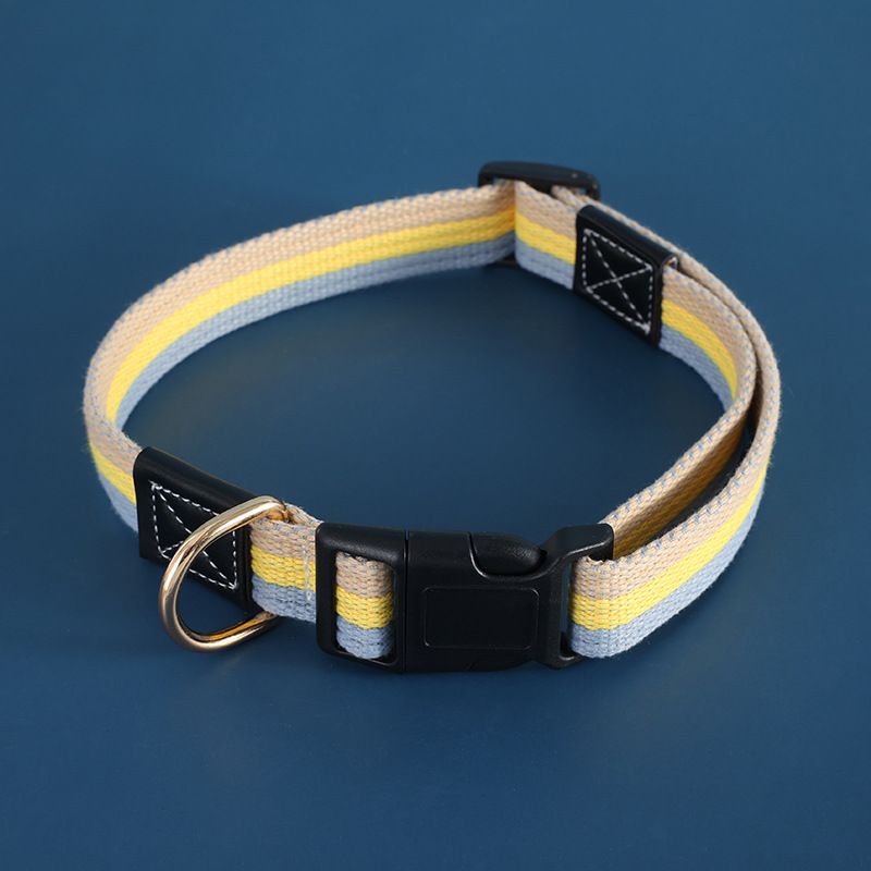 Collare per cani con fibbia in tela di alta qualità e copricollo_voghion.com