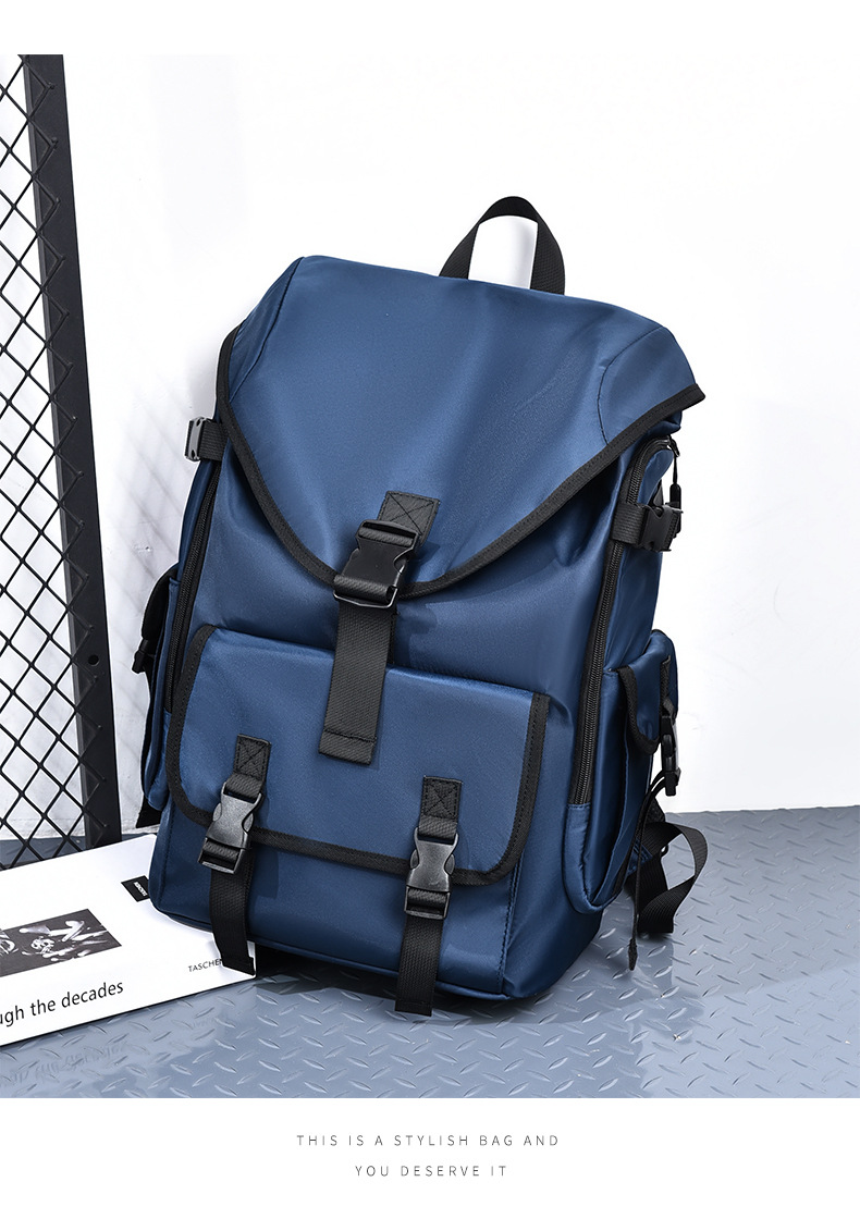 New Casual Backpack for Men, Simple and Large Capacity Backpack, Anti-theft and Pressure Resistant Backpack for Men's Travel Backpack_voghion.com