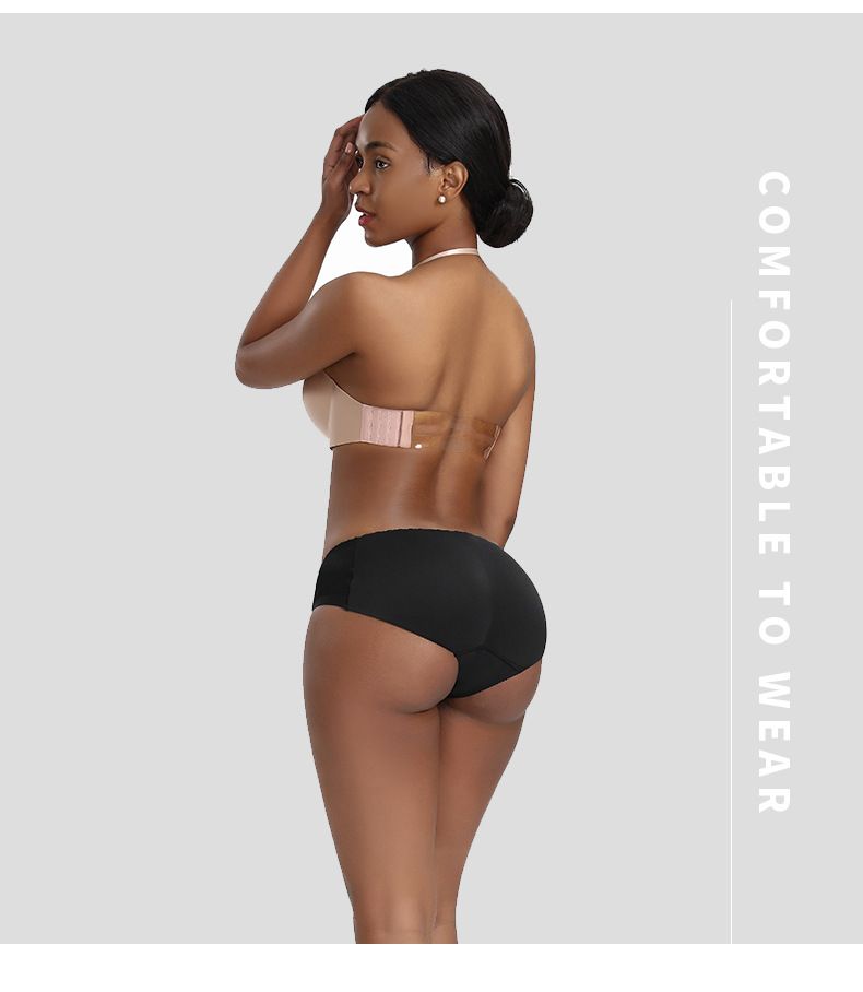 Einteilige, nahtlose Po-Lifting-Unterwäsche, niedrig taillierte, glänzende, atmungsaktive Fake-Po-Unterwäsche für Damen, sexy Po-verbessernde Unterwäsche_voghion.com