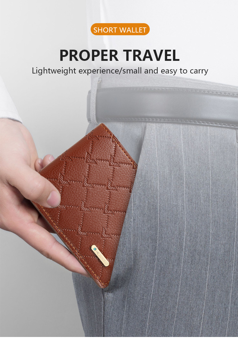 Men's Wallet & Card Cases Pu coin wallet card holder men's wallet short_voghion.com