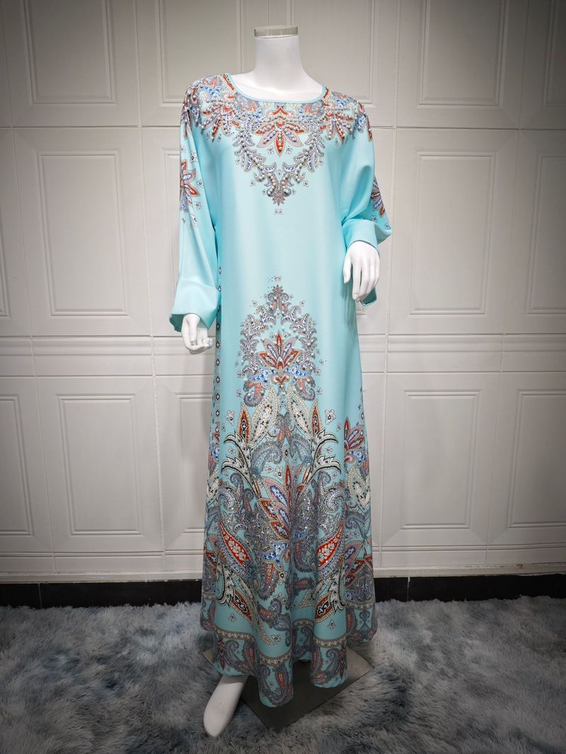 Muslimische Abaya Mit Seilstickerei, Damenrobe, Tradicionell, Modern, Wunderschön, Ramadan_voghion.com