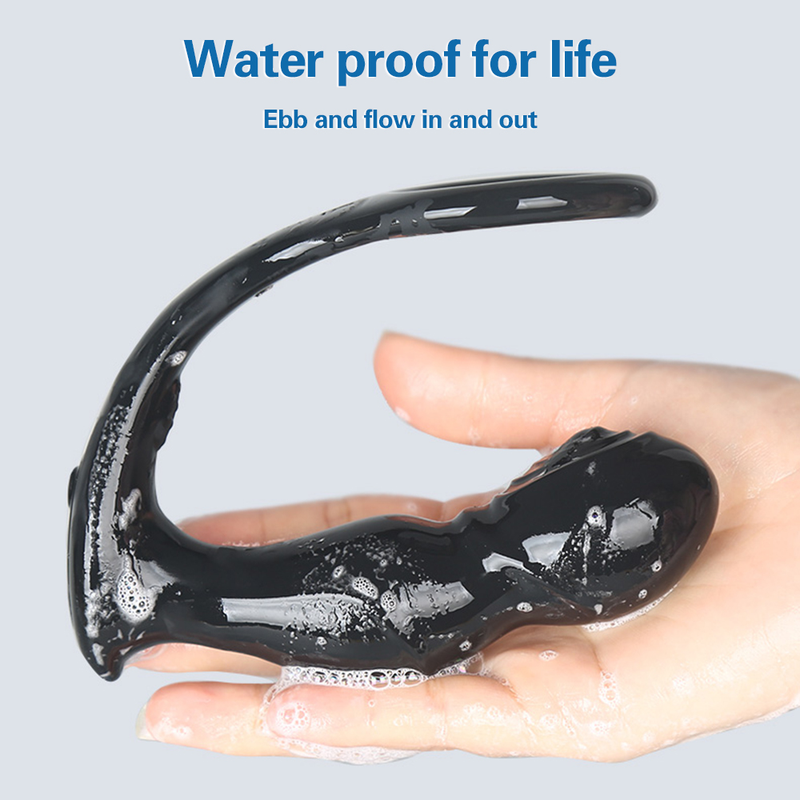 Männliche Prostata-Massage, Fern-Analvibrator, 10 Geschwindigkeiten, Verzögerung der Ejakulation, Ring, Hoden, Stimulieren, Anus-Plug, Hintern_voghion.com