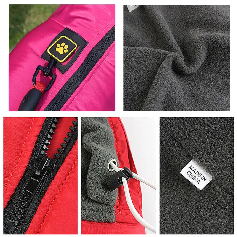 Veste d'hiver pour animaux CDDMPET, manteau chaud doublé polaire pour grands chiens, imperméable pour bouledogue français, Mopse, par PawParty Store_voghion.com