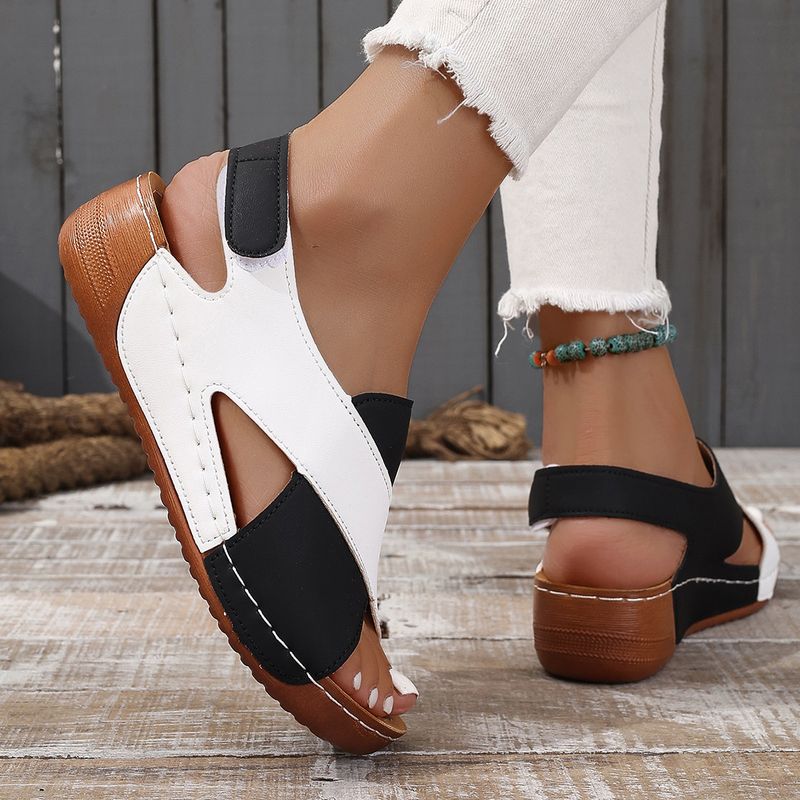 Sandals Women's New Muffin Thick Bottom Casual Open-toe Beach Sandals_voghion.com