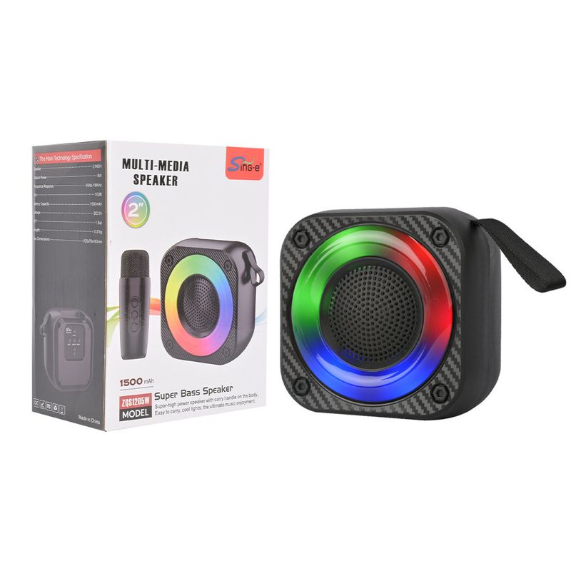 ZQS1205W Kablosuz Bluetooth Küçük Hoparlör Açık Hava Taşınabilir Karaoke Küçük Ses Ev Küçük Subwoofer_voghion.com