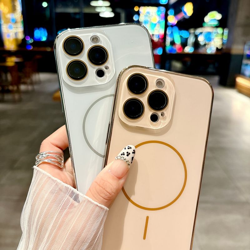 Luxury AG Nano Tempered Glass For Magsafe Case For IPhone 17 Air 16 15 14 13 12 11 Pro Max Plus Magnetic Wireless Charge Cover_voghion.com