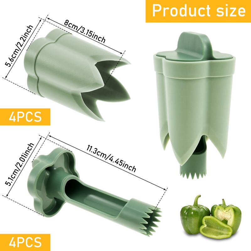 2-in-1 Fruit Pepper Corer Color Pepper Corer Seed Removing Tool Kitchen Utensil Fruit Vegetable Kitchen Accessories Coring Tool_voghion.com
