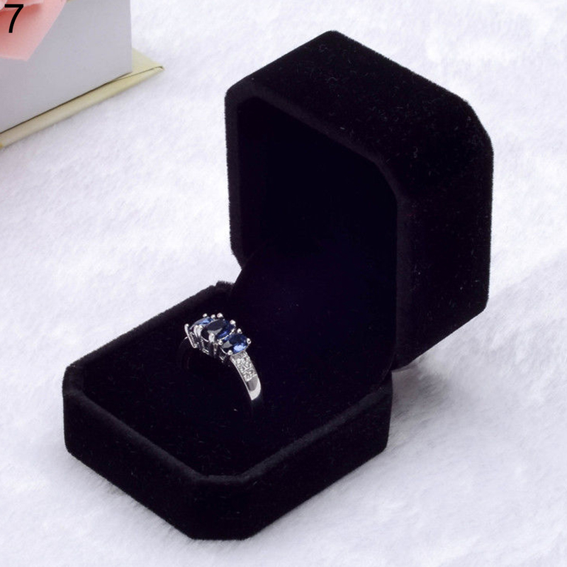 Qianbihe Velvet Engagement pulmakõrvarõnga rõnga ripatsiga ehete vitriinkarbi kinkekarp-beež_voghion.com