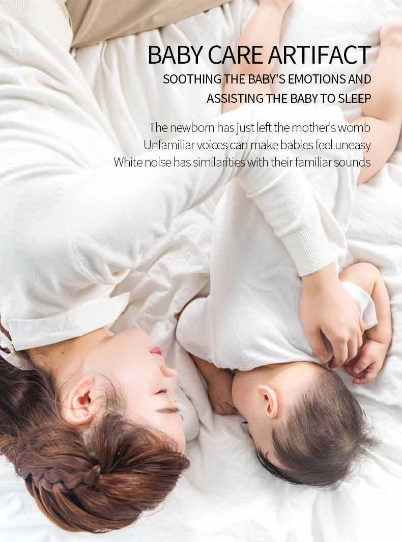 Q3 Rauhoittava musiikki, valkoista kohinaa, vauvan itku, automaattinen unenvalvonta_voghion.com