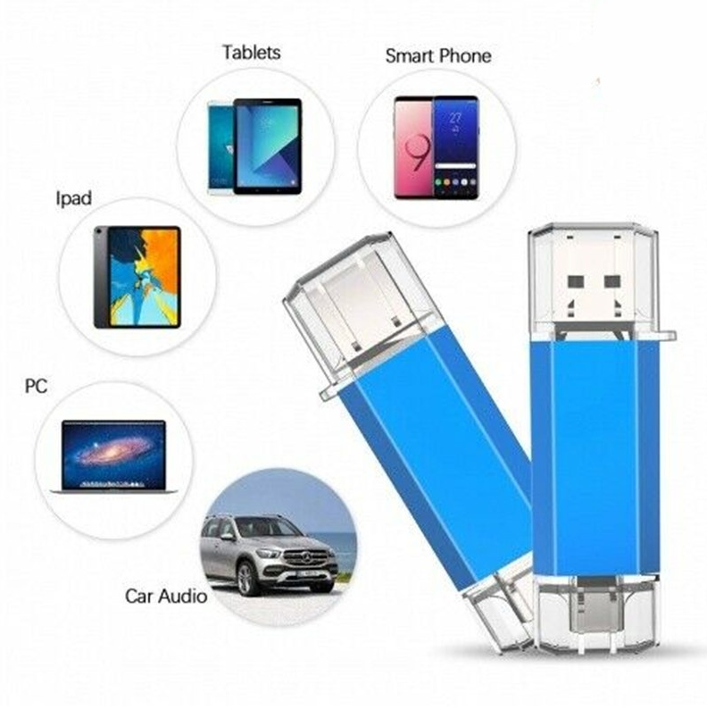 Tipo C USB Flash Drive OTG 2 EM 1 USB 2.0 Micro USB Pen Drive 512 GB 256 GB 128 GB 64 GB 32 GBPendrive Flash Drive_voghion.com